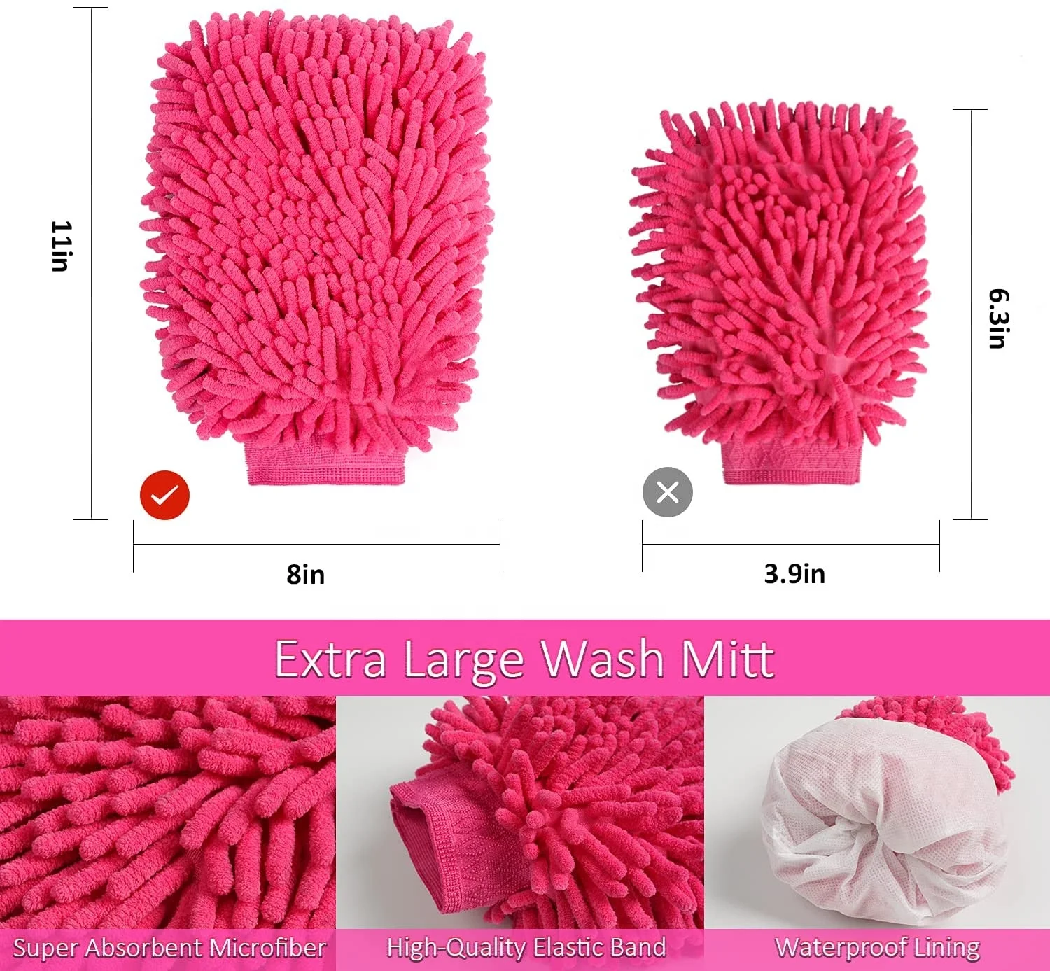 31pcs pink car cleaning kit set