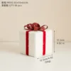 Sac cadeau rouge et blanc 12 cm