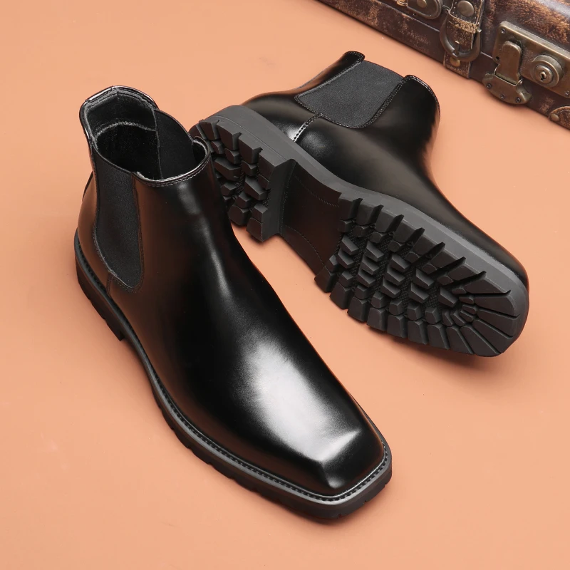 Chelsea Boots Mens Warm Dress Boots Maury Cap Toe Chelsea Boot