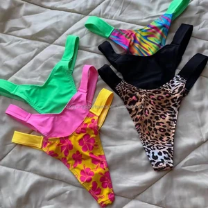 2026 Summer Fashion Custom Women Printed Color Classic Selling Hot Trending Thong Bikini