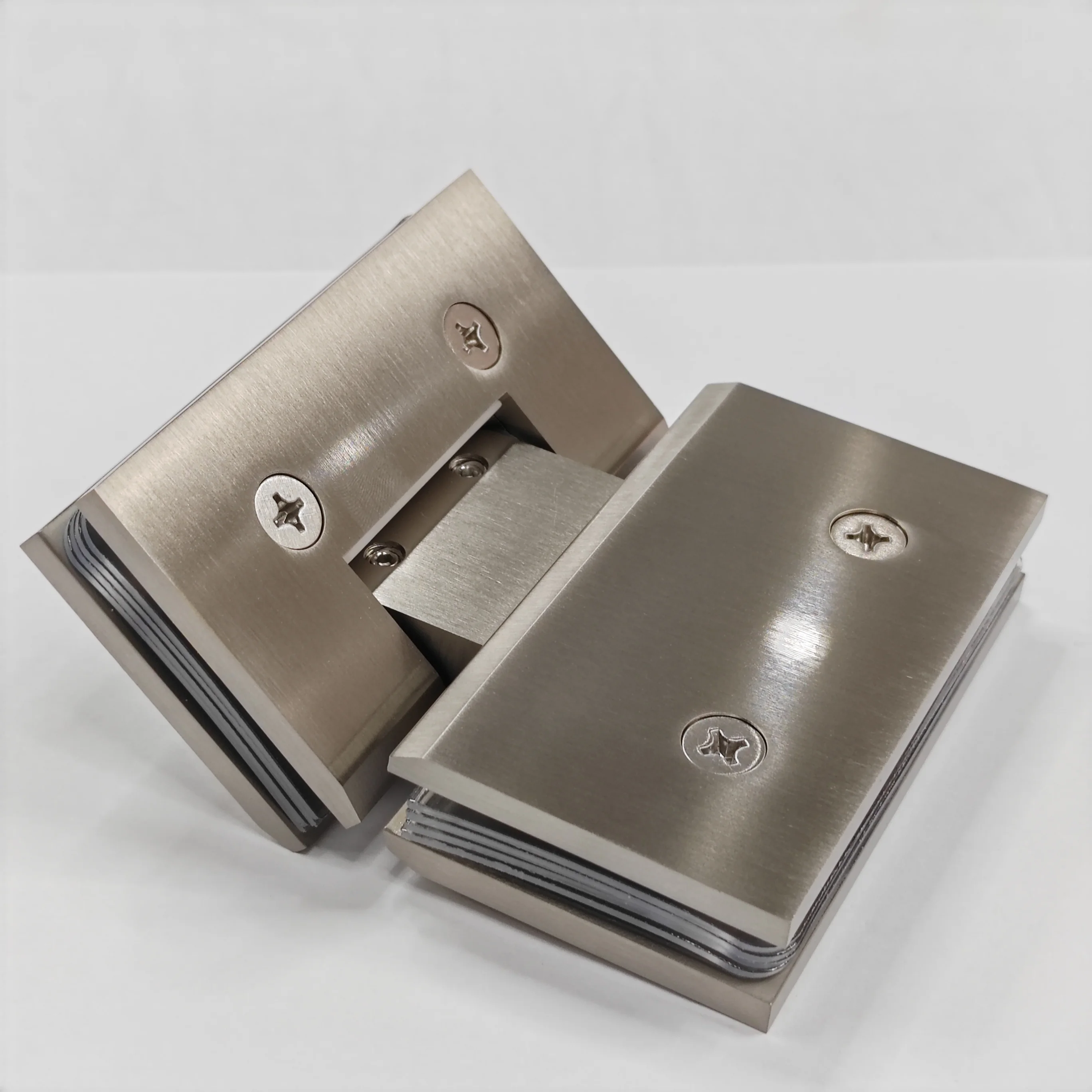 浴室180度黄铜门枢轴铰链淋浴玻璃可调铰链