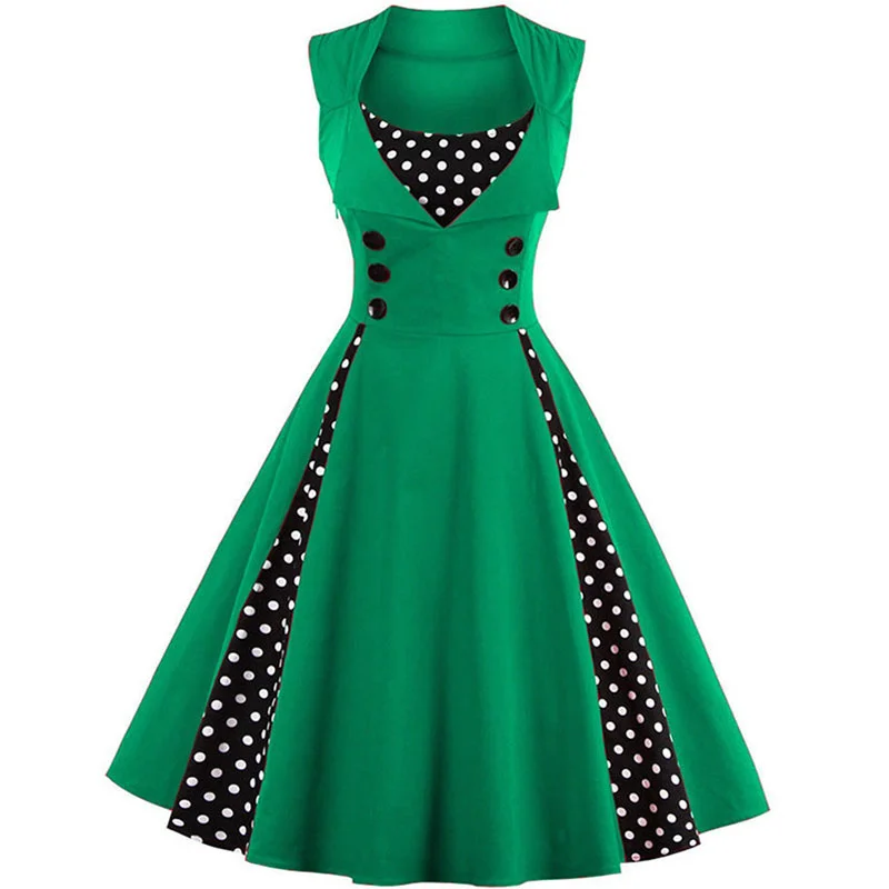 Shop Our S-4XL Women's Retro Vintage Midi Dress Collection