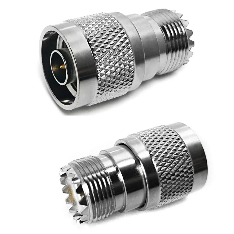 Factory Supply 50 Ohm Connectors N Type Male Plug to UHF SO239 Female Jack RF Coax Coaxial Adaptor Converter Connector in Stock