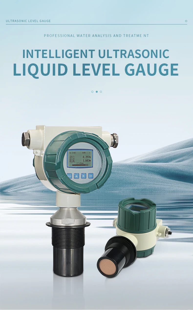 Liquid Level Gauge Water Level Sensor Ultrasonic Level Transmitter ...