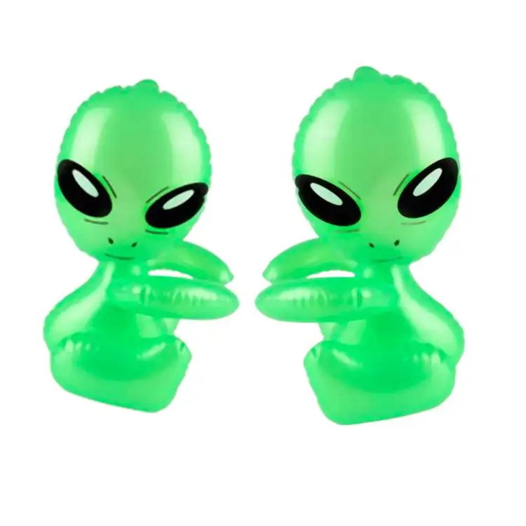 Factory 12.5 Inch Inflatable Hug Me Green Model Toys Blow up Martian Baby Alien Prop Toy Party Decoration