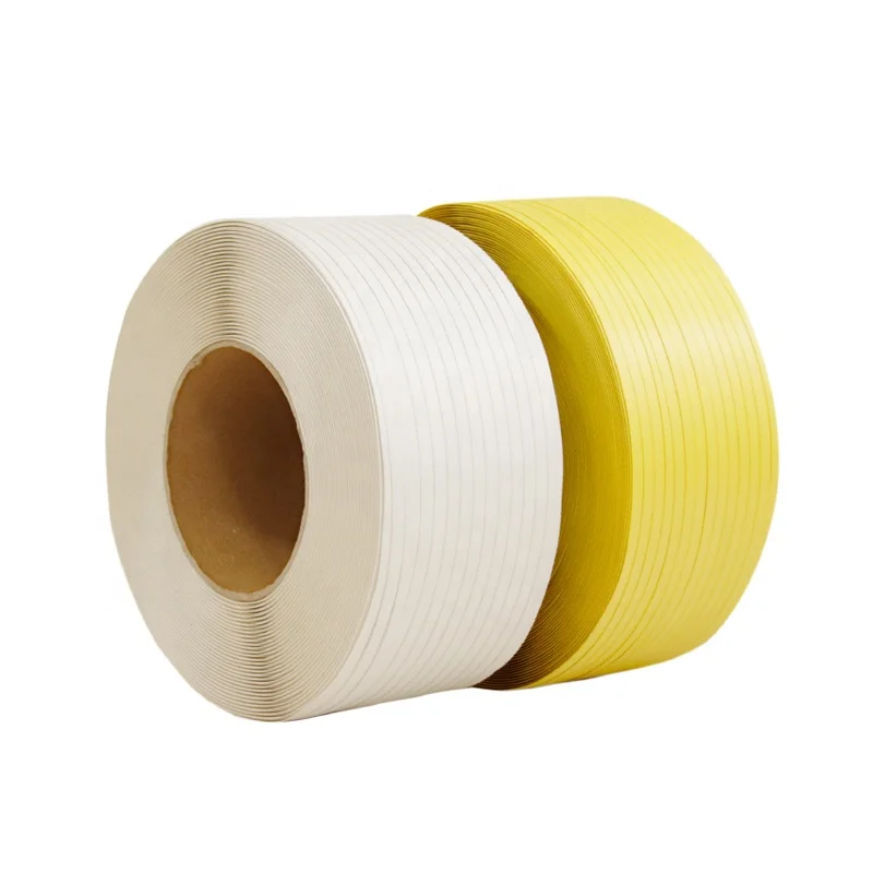 Custom High Strength 12mm Polypropylene Strapping Band  Embossed Plastic Strap Roll Print Logo Packing Strap for Logistics