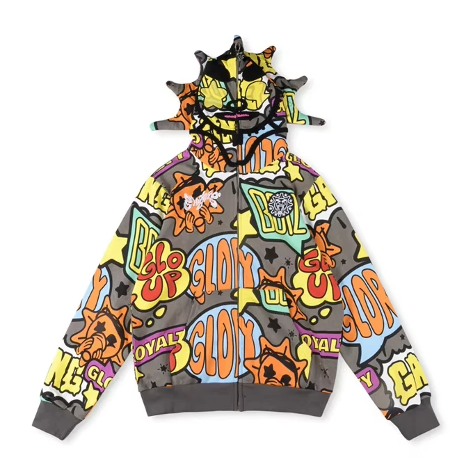 Glo Gang the Glory Full Zip Hoodie - High Quality Men's Hoodie