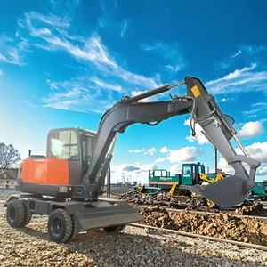 Engine-powered Excavator Garden Wheel Excavator High Performance Wheel Excavator