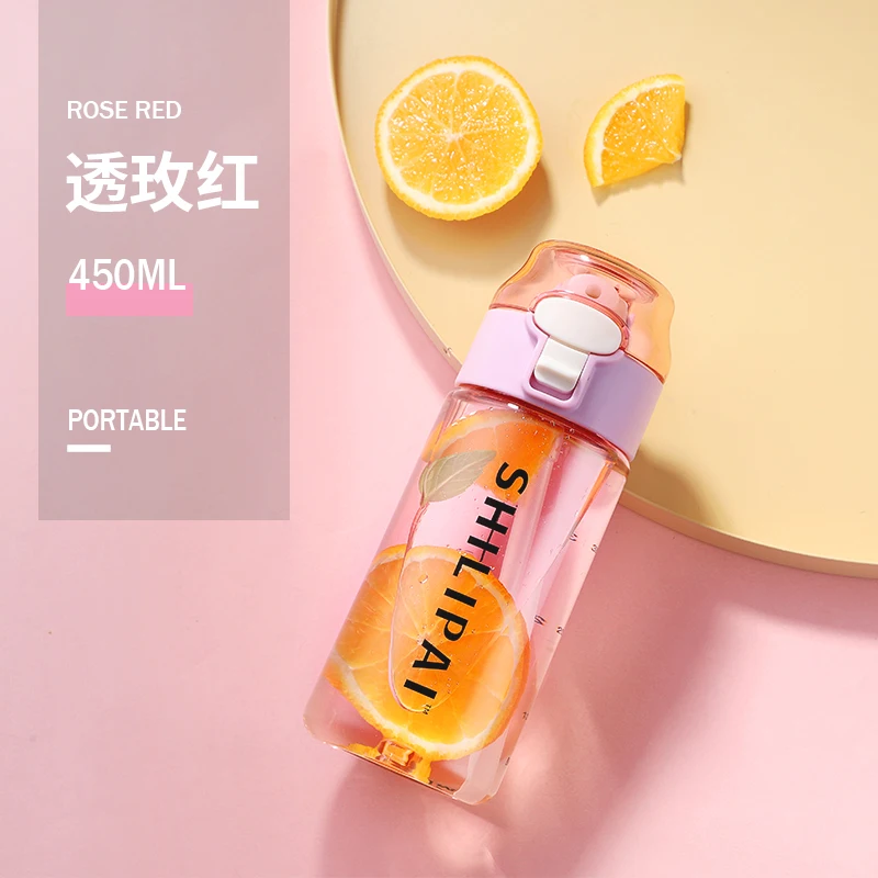 
450 мл 550 мл открывающаяся откидная крышка без бисфенола А тритановая бутылка для питья пластиковая бутылка для воды спортивная бутылка с соломинкой 