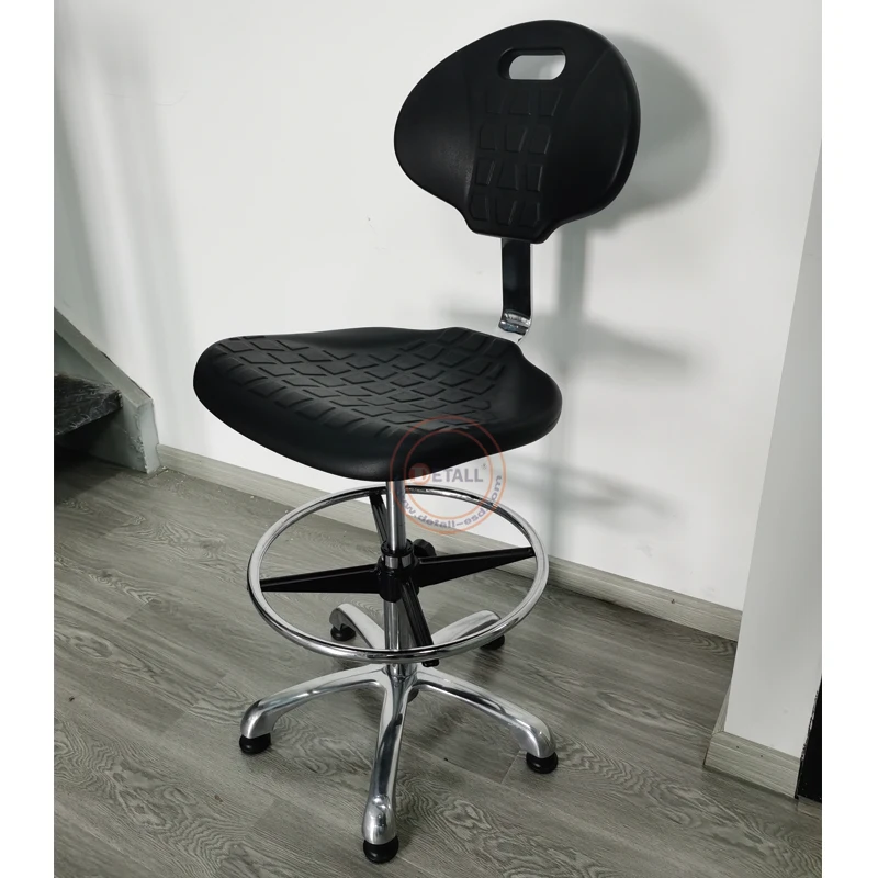 Factory-Produced Adjustable Metal Lab Chair with Lift Modern Design Laboratory Stool for Workshop Use