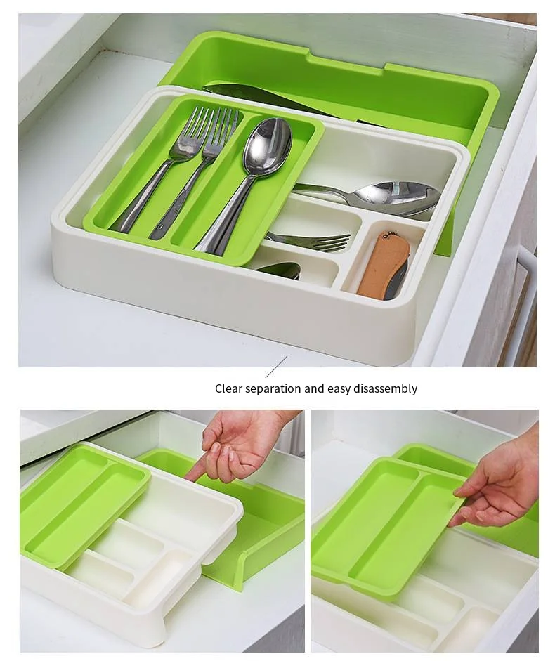 Drawer storage box Japanese drawer tableware organizer box multi-purpose sorting box desktop debris organizer details