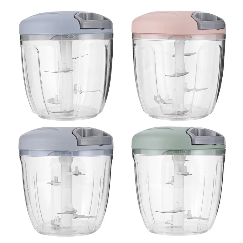 Оптовая продажа кухонный гаджет машина для измельчения овощей измельчитель чеснока с лезвием из нержавеющей стали приготовления