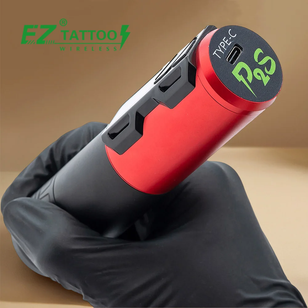 EZタトゥーP2S 3.5mmストロークレッドマシンワイヤレスペン