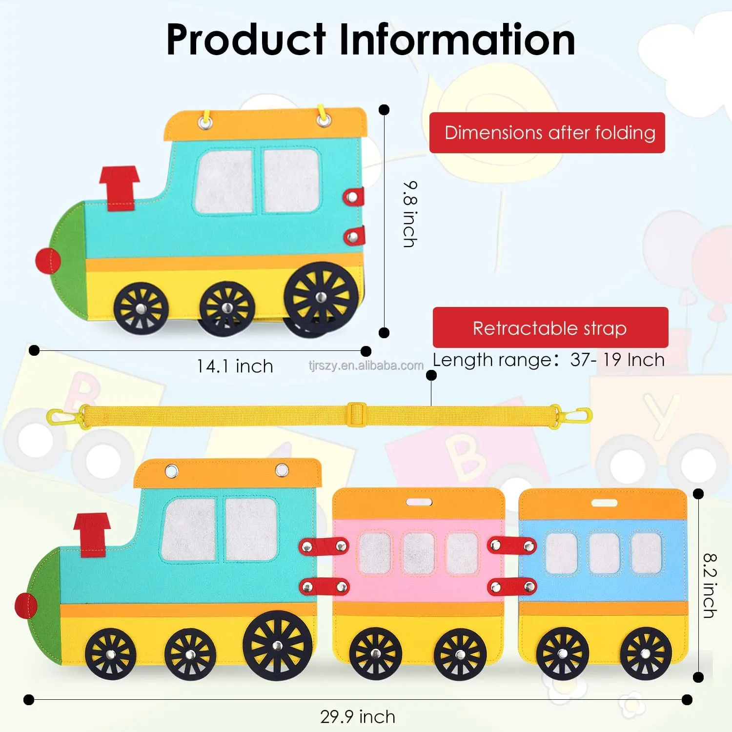 Busy Board for Toddlers 1 2 3 4 Year Old, Sensory Activity Board for Learning Toys, Travel Toys for Toddlers 1-3, Montessori Toy