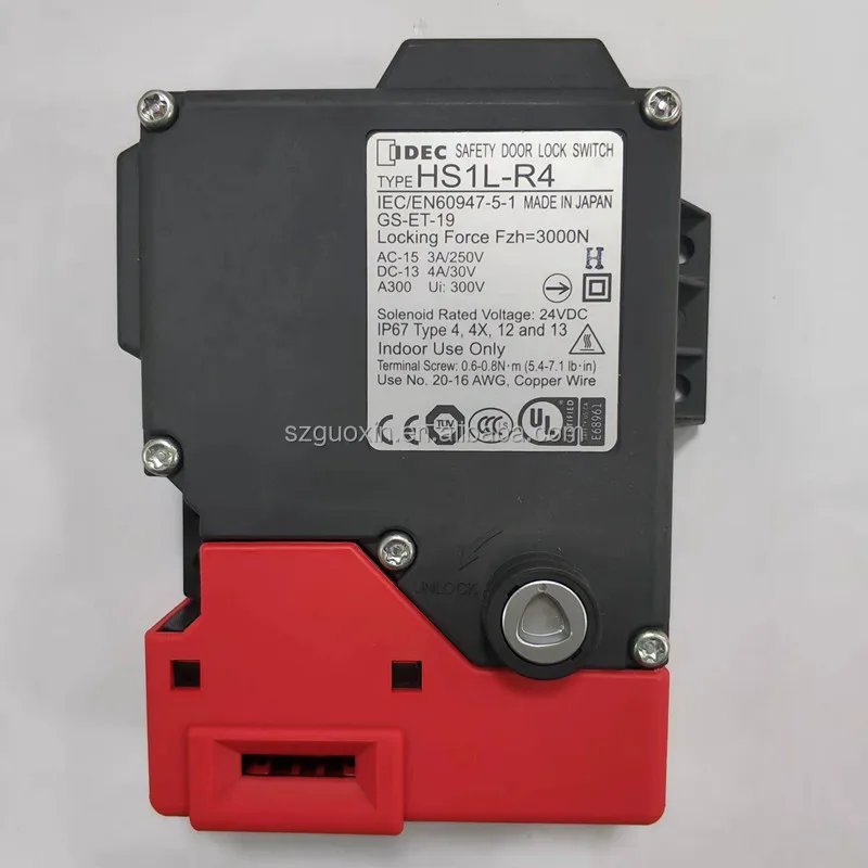 Original Idec Fullsize Locking Safety Door Lock Switch Hs1lr4 Hs1l