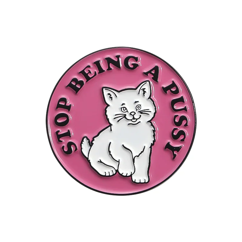 Cute Black White Cats Enamel Pins Cartoon Animal Badges Denim Lapel Pin Jewelry Gift For Kids Best Friends | Singapore