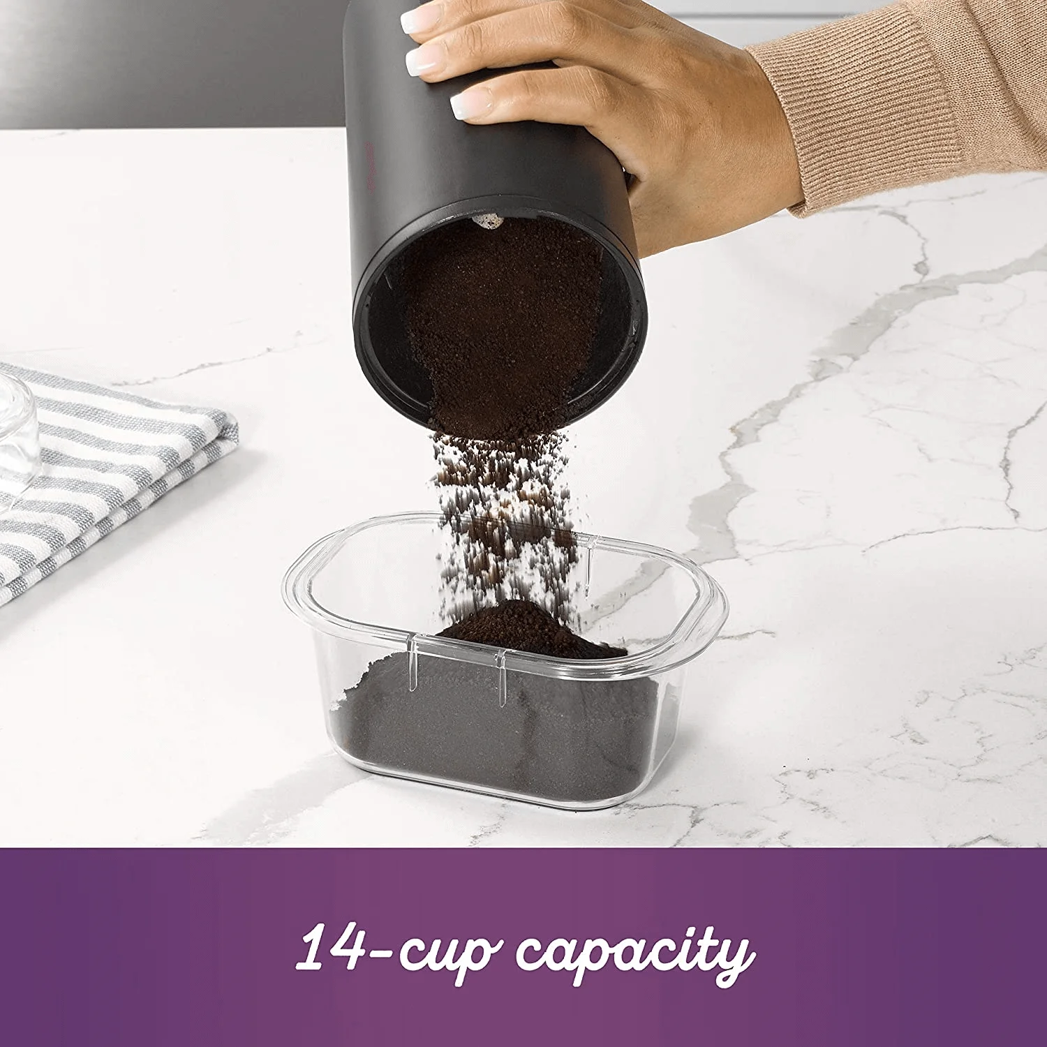 Portable Mini Automatic Coffee Bean Grinder with Hand Maker Small Electric Coffee Grinder Machine
