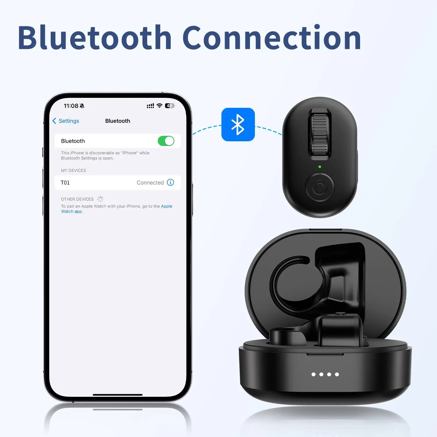 Support pliable coulissant à succès pour chargeur sans fil à écran tactile pour smartphone et montre connectée, puissance de sortie 15W/10W/5W