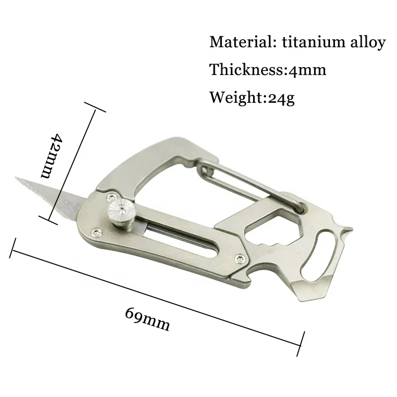 Ti2 Design カラビナ　EDC ツール Ti2 Design カラビナ EDC ツール - メルカリ