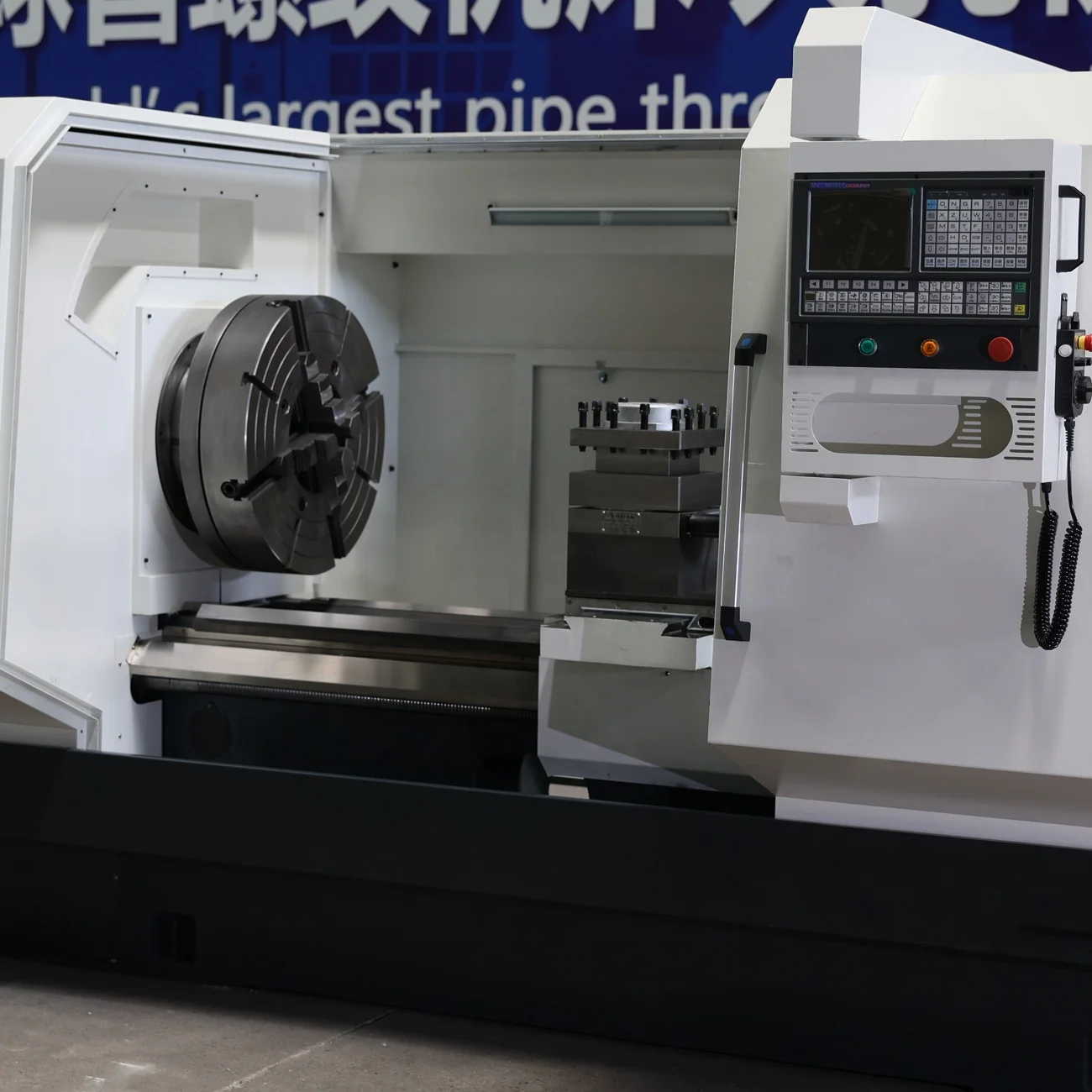 CNC Pipe Threading Lathe Machine for Oil Pipeline QK1325   Oil Country for Metal