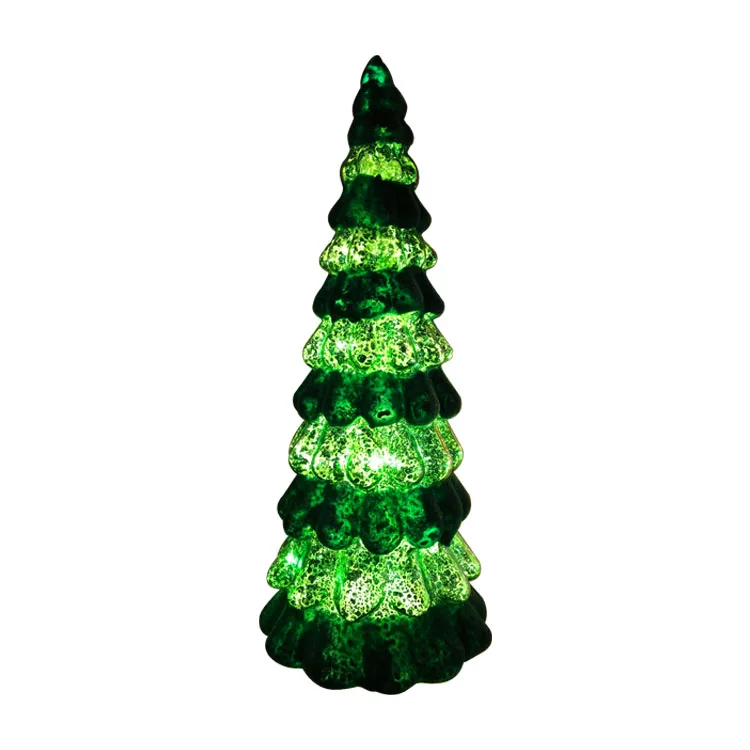 Blown Glass Home Decorative Led Table Decoration Small Christmas Tree