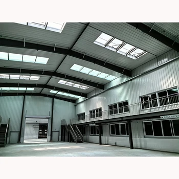 Industrial-Style Modern Light Steel Hangar Building Easy-to-assemble Metal Structure for Workshop or Warehouse Use