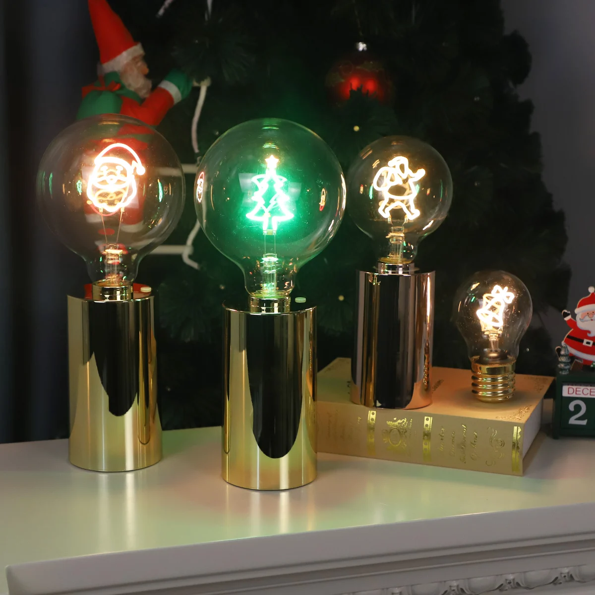 Régi stílusú Télis Napfény Bateriaműködő Edison Fénykifogótól Otthoni Díszítéshez