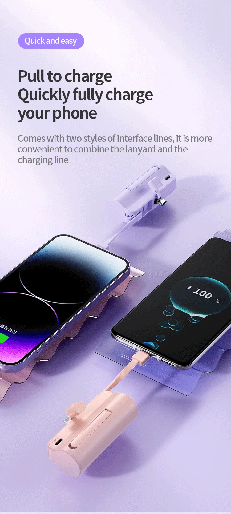 Best Seller New Design Universal Outdoor Mobile Phone Power Supply High Capacity 5000mah Slim