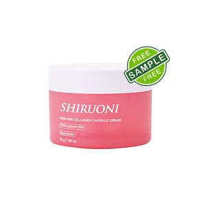 OEM ODM PDRN Salmon DNA Serum with Collagen & Hyaluronic Skin Repair Moisturizing & Brightening Pink Collagen Capsule Cream