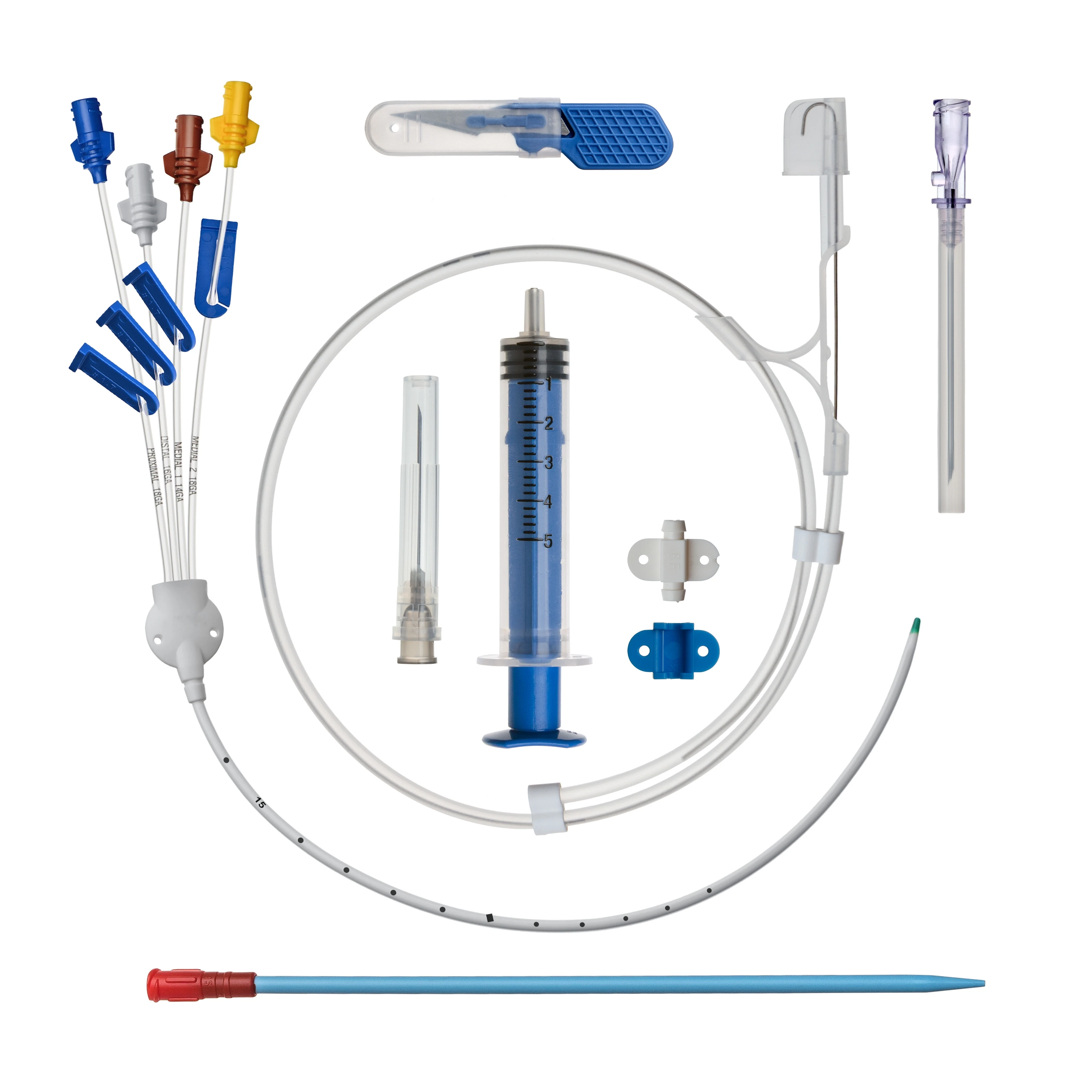 Medical Surgical Instruments Central Venous Catheter Cvc Kit With Pvc ...