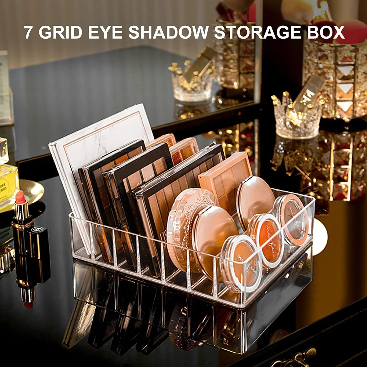 SHERCHPRY 3 Pièces Palette De Maquillage Magnétique Vide Avec Couvercle Transparent