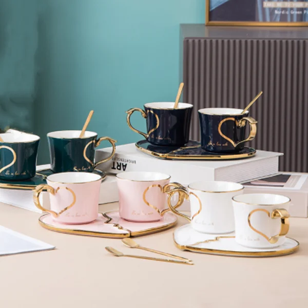 set di tazze di caffè di design creativo nuovo tazze per la colazione per  gli amanti