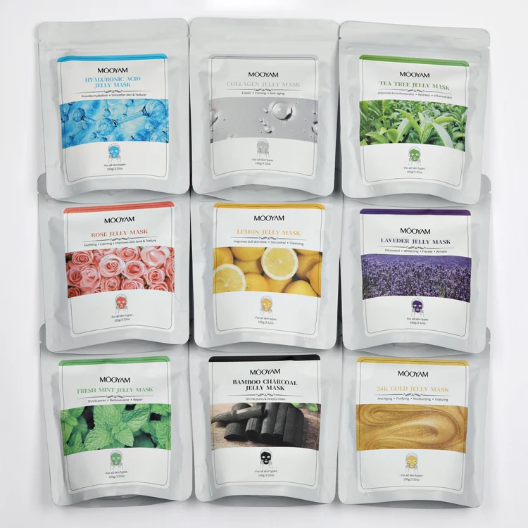 OEM частная торговая марка уход за кожей лица и тела кристаллическая меглазка гидрожеле Органическая розовая гидро Желейная пудра Очищающая маска для