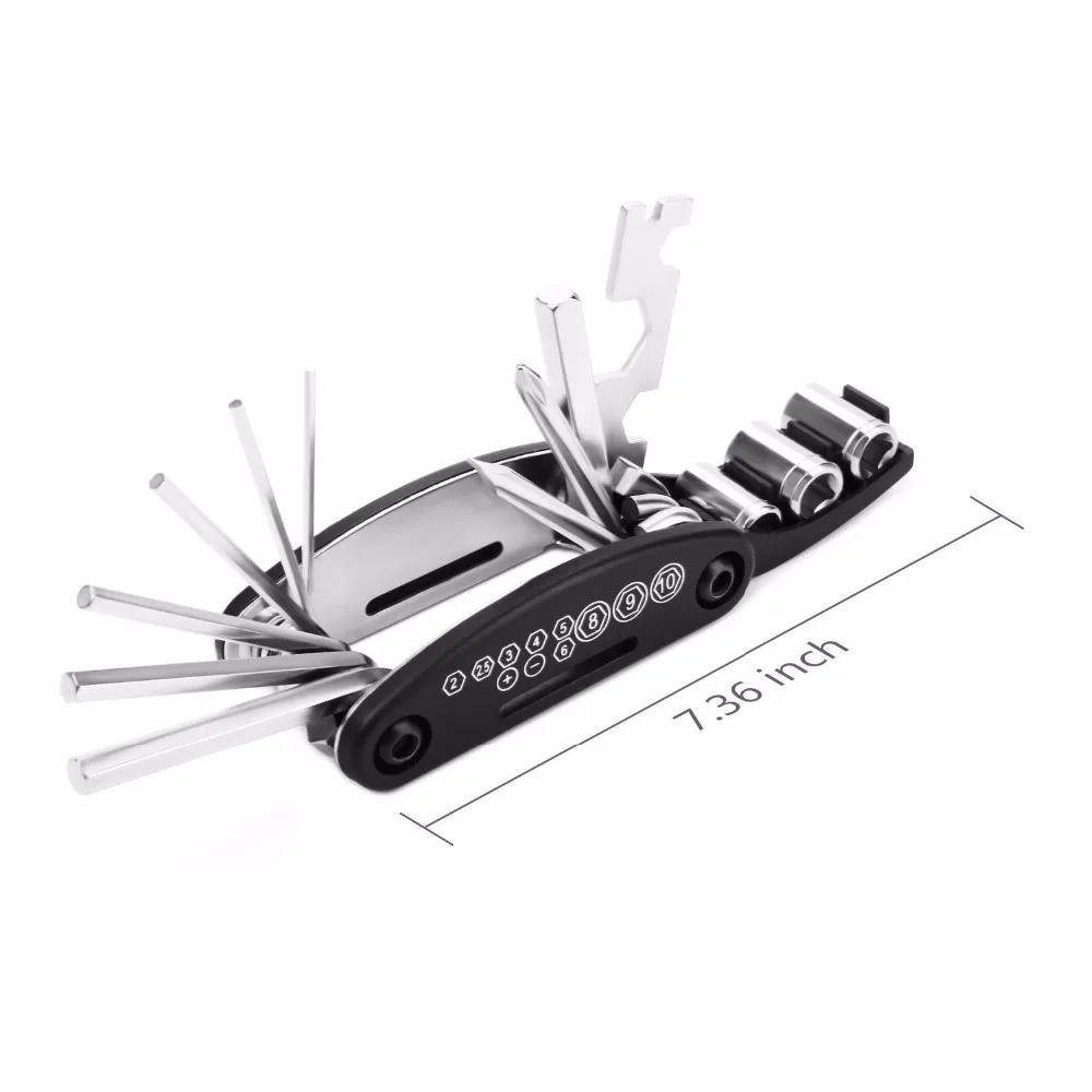 Bike Accessories 16 In 1 Multifunction Bicycle Tool Set Cycling Bike