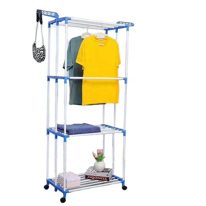 High Quality 3-Tier Folding Clothes Drying Rack Multifunctional