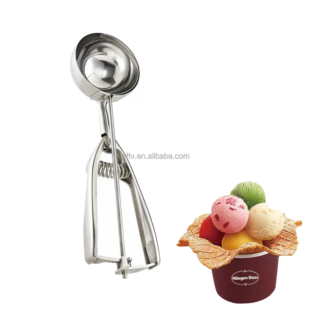 Stainless Steel Cookie Dough Scooper  Stainless Steel Ice Cream Scoop -  3/4/5cm - Aliexpress