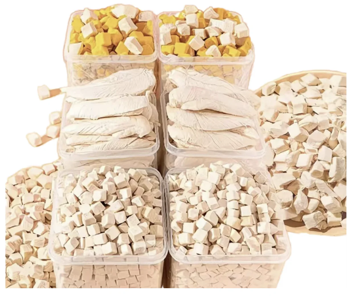 Wholesale ODM OEM Pet Food Freeze-Dried Chicken Pieces & Grains Pet Snacks Direct Customizable Chicken Breast Snacks for Dogs