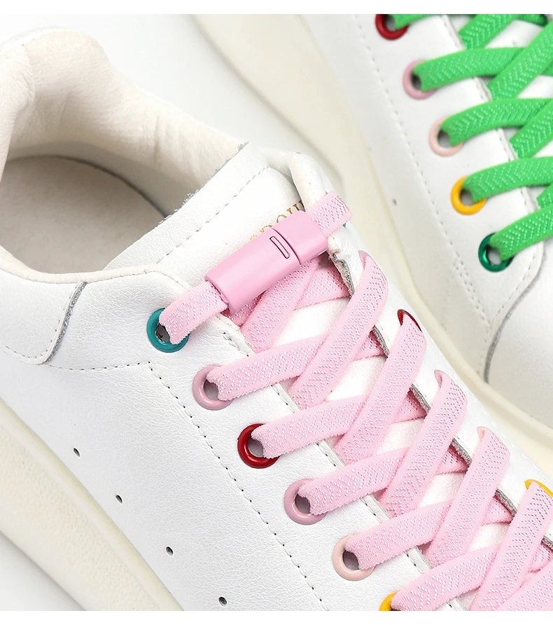 Creative Flat No Tie Shoe Laces Quick Without Ties Shoelace