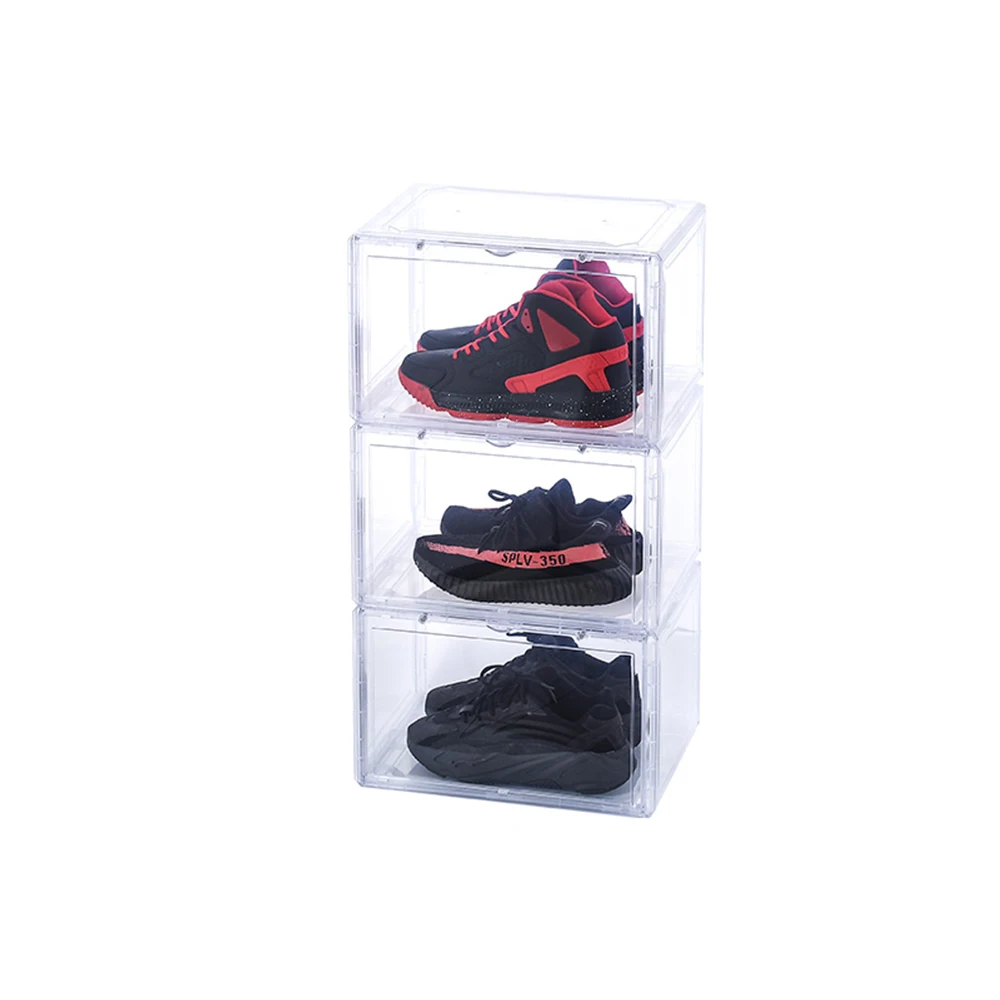 Large Capacity Transparent Side Open Shoe Box Basketball Shoes