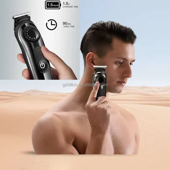 Best body Hair Clippers For Men Cordless Lcd USB Rechargeable Hair Trimmer Beard Grooming Kit hair cutting machine