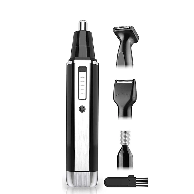 Ear And Nose Hair Trimmer Clippers For Men Women 4 In 1 Usb Rechargeable  Professional Electric Eyebrow And Facial Hair Trimmer - Buy Painless  Electric Nose And Ear Hair Trimmer,Usb Multifuntion Waterproof