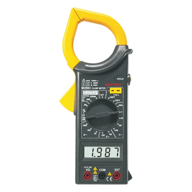 MASTECH M266F Digital Clamp Meter Ammeter Voltmeter Ohmmeter Insulation Tester Frequency Test Ampere Meter Amperimetro
