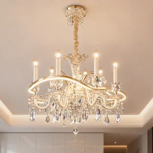 Elegant French-Style Chandelier Premium Crystal  Living Room Chandelier for Villa & High-End Apartment in Europe Chandelier