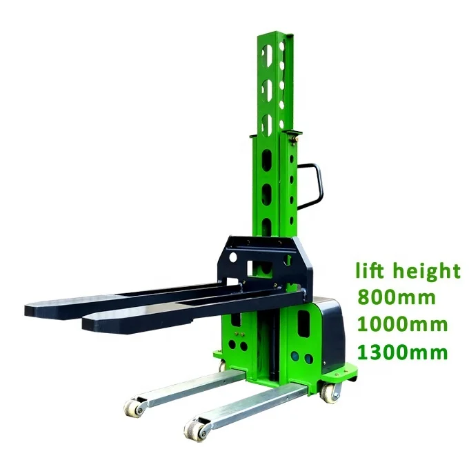 New Condition 500kg Self-Loading Semi Electric Forklift Stacker Hydraulic Reclaimer