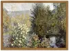 Paesaggio con fiori incorniciati