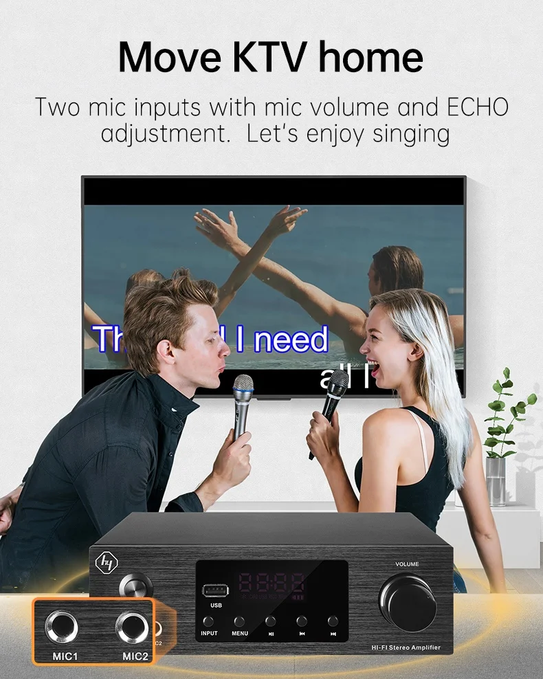 AV-260 Профессиональный Hi-Fi стерео мини 2-канальный приемник и усилитель высокой мощности BT 5 0 Класс D интегрированный аудио набор для дома