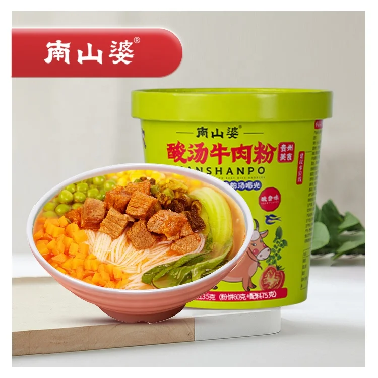 Китайский завод NANSHANPO бренд кислый суп томат мгновенный рис вермишель