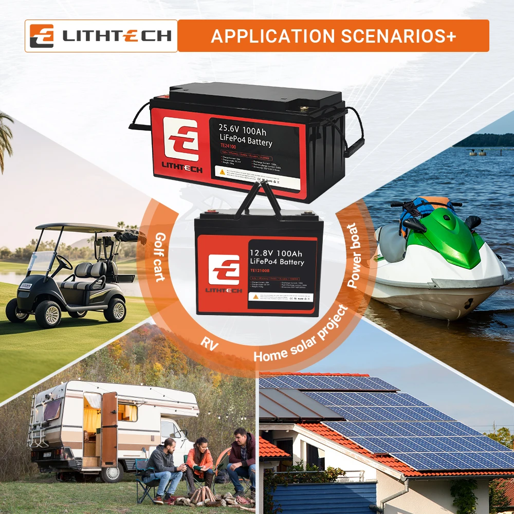 24V 12.8V 100AH 200AH 300AH Storage Batteries Lithium LiFePO4 Solar Battery 12v 1000ah 500ah Lifepo4 Battery 12 v 200 Ah