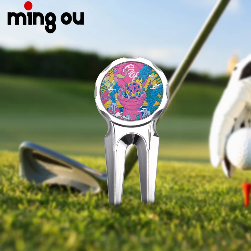 Professional Sublimation Blank Golf Ball Marker Metal Golf Divot Tool