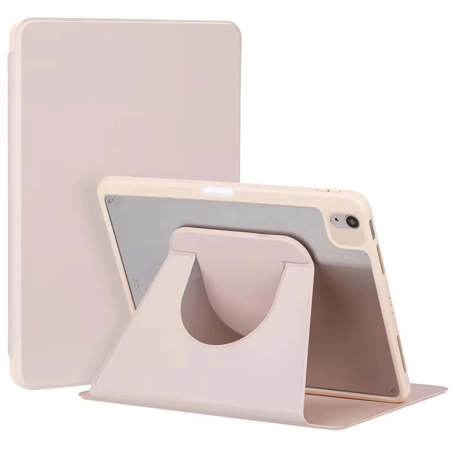 product customizable 360 degree rotating three fold acrylic and plastic made with pu by business type for ipad 11 generation table case-10
